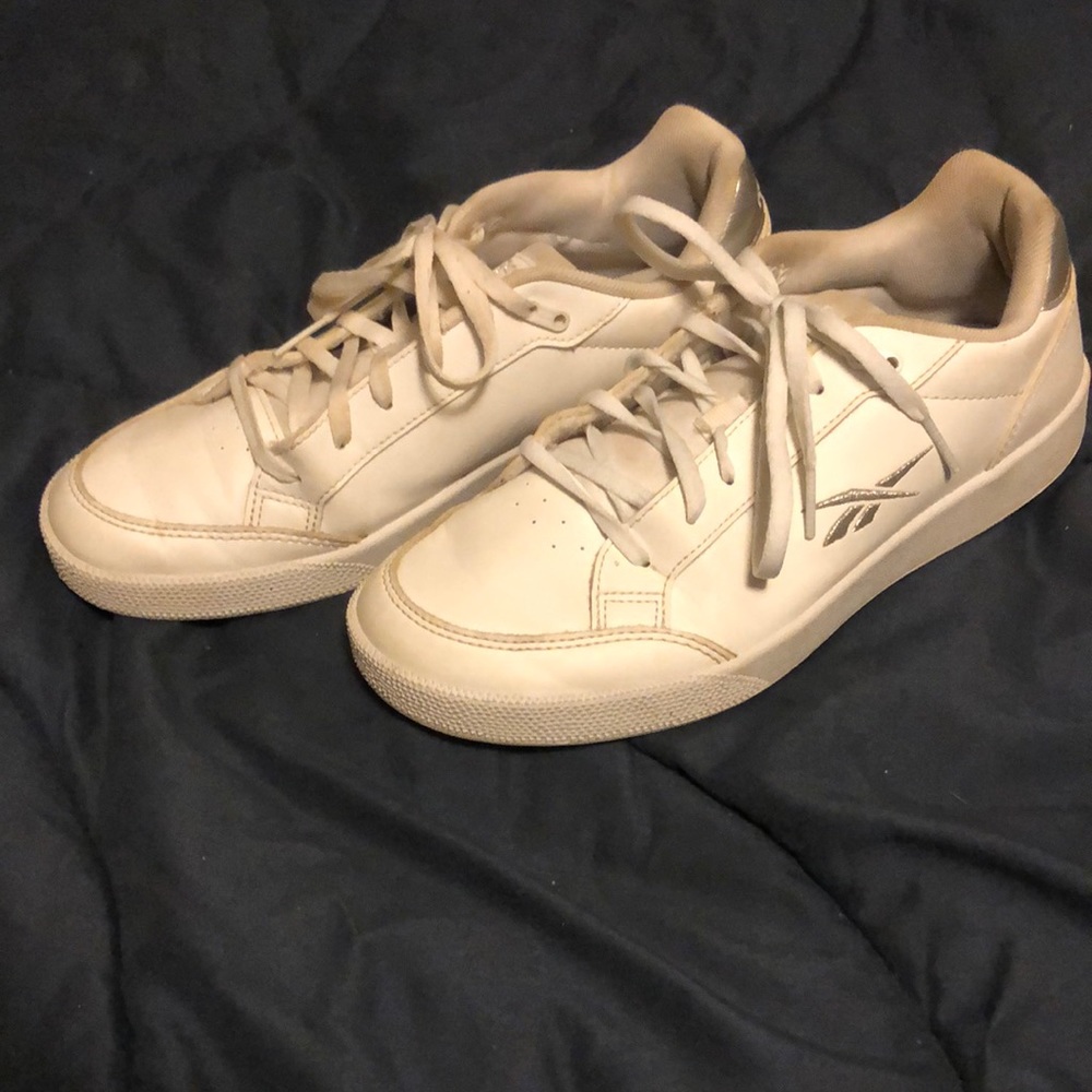 White rebook sneakers